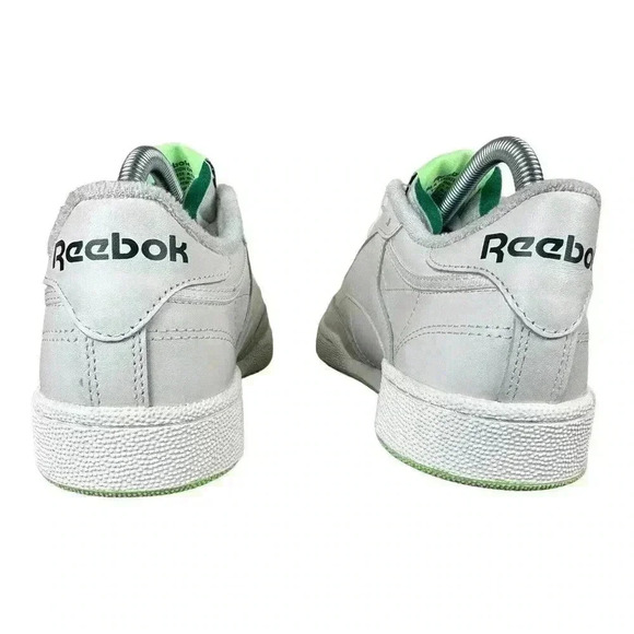 Reebok CLUB C 85 Chalk Men's Shoes White/Neon Green FZ0173 Sz. 8 - Picture 3 of 12